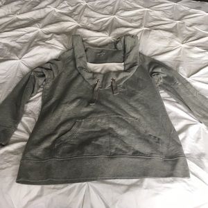 Grey sweater with hood